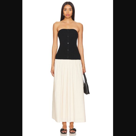 chinese dress ladies Line & Dot Women's Tanner Combo Dress, Black and Taupe, S at Amazon Women's  Clothing store